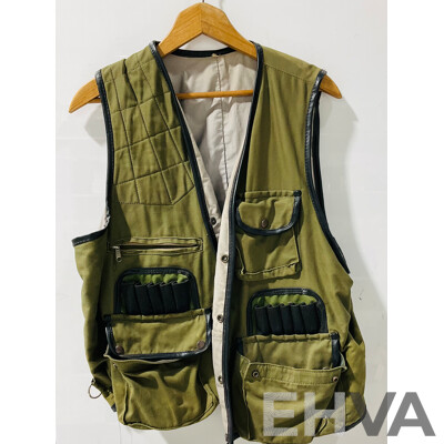 Vintage Army Jacket with Dectachable Lining Along with Hunting Vest