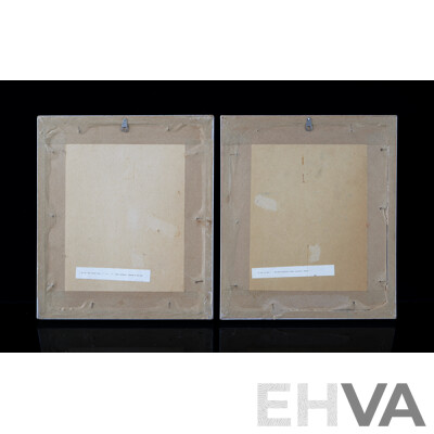 Two Framed Vintage Brownie Downing Offset Prints