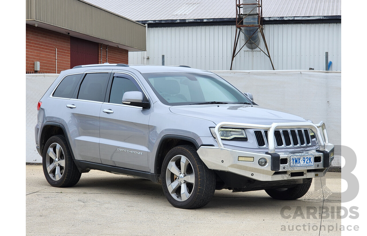 1/2014 Jeep Grand Cherokee Limited (4x4) WK MY13 4d Wagon Silver 3.0L