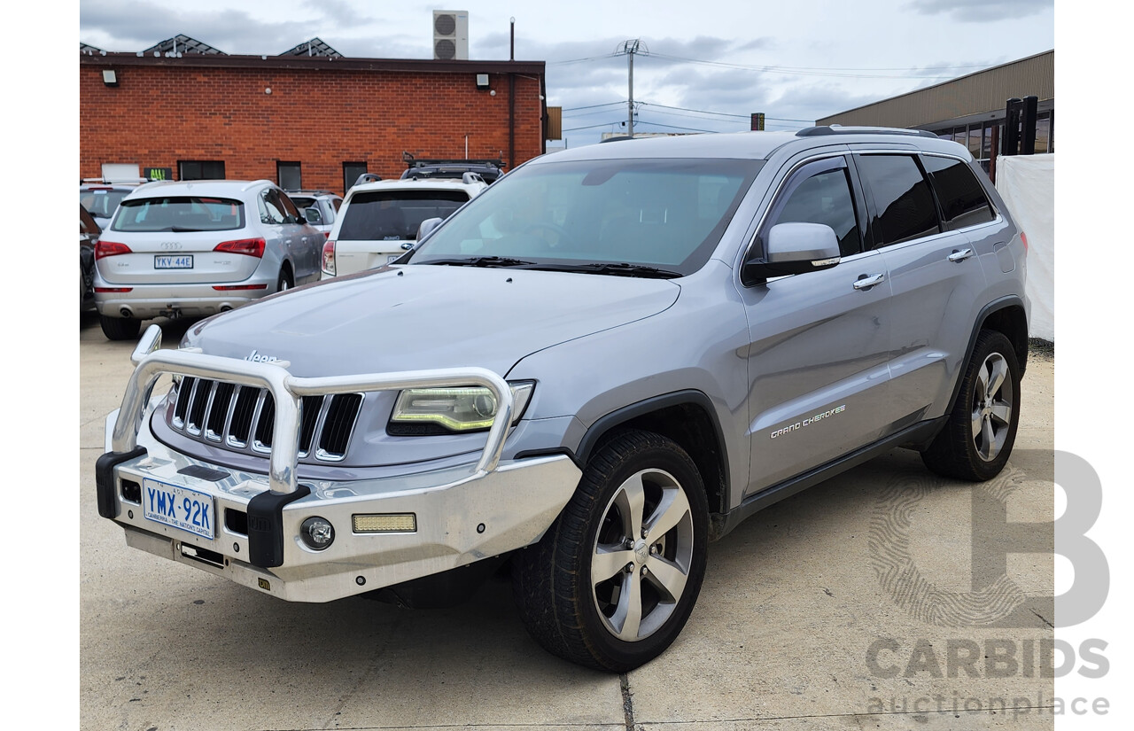 1/2014 Jeep Grand Cherokee Limited (4x4) WK MY13 4d Wagon Silver 3.0L