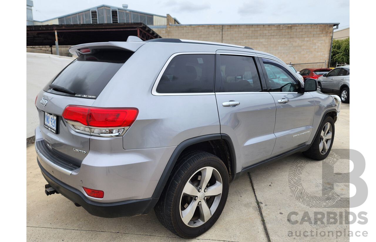 1/2014 Jeep Grand Cherokee Limited (4x4) WK MY13 4d Wagon Silver 3.0L