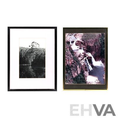 Artists Unknown, Pair of Framed Nature Landscape Photographs, 35 X 27 Cm (largest Image) (2)