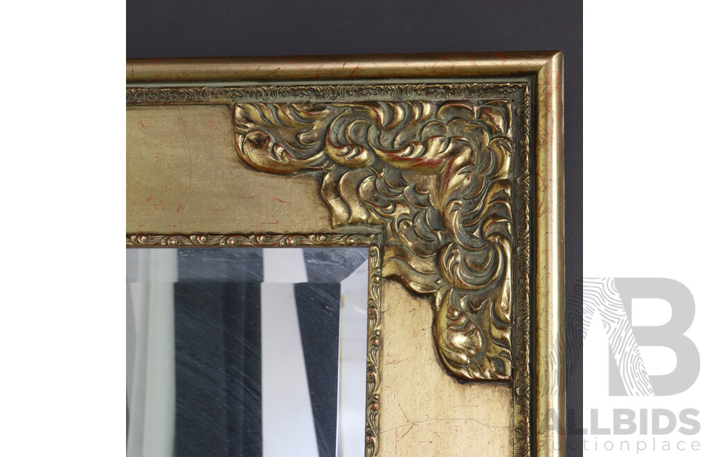 Beveled Edge Gilt Framed Mirror