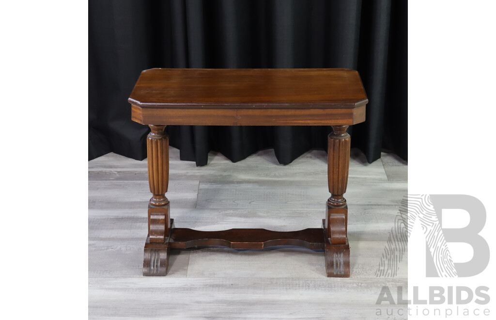 Art Deco Oak Side Table