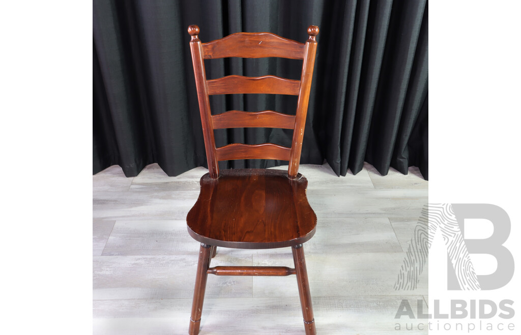 Pair of Ladder Back Dining Chairs