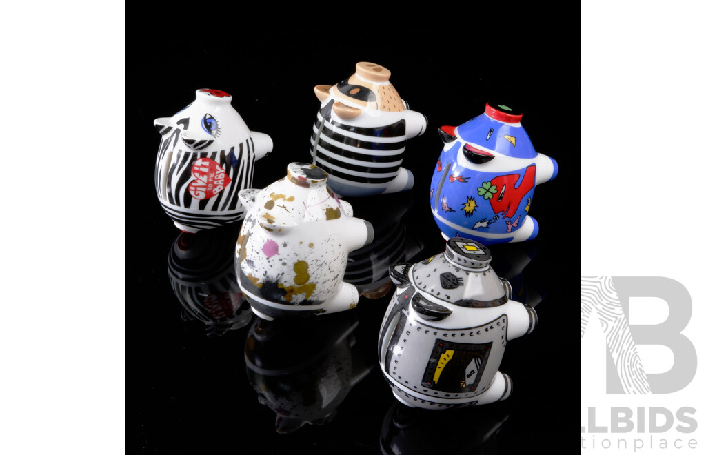 Collection Five  Decorative Ritzenhoff Ceramic Mini Piggy Bank