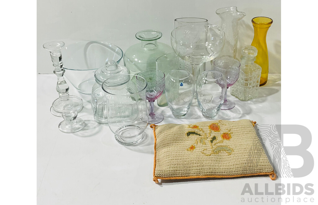 Collection Decorative PIeces Including Glass, Ceramic and More