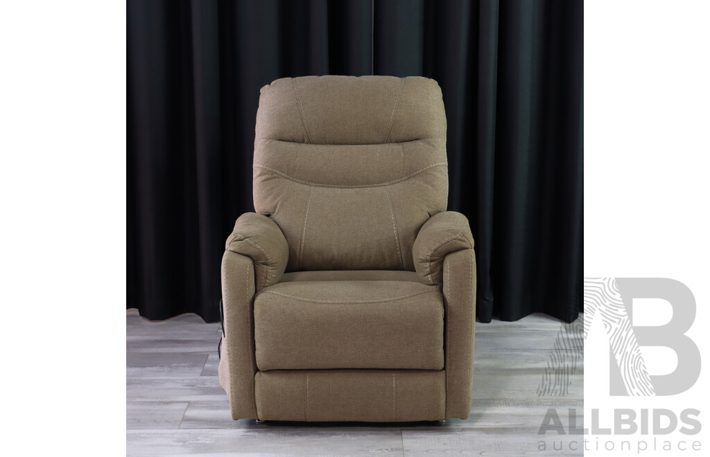 Retro Fabric Electric Recliner