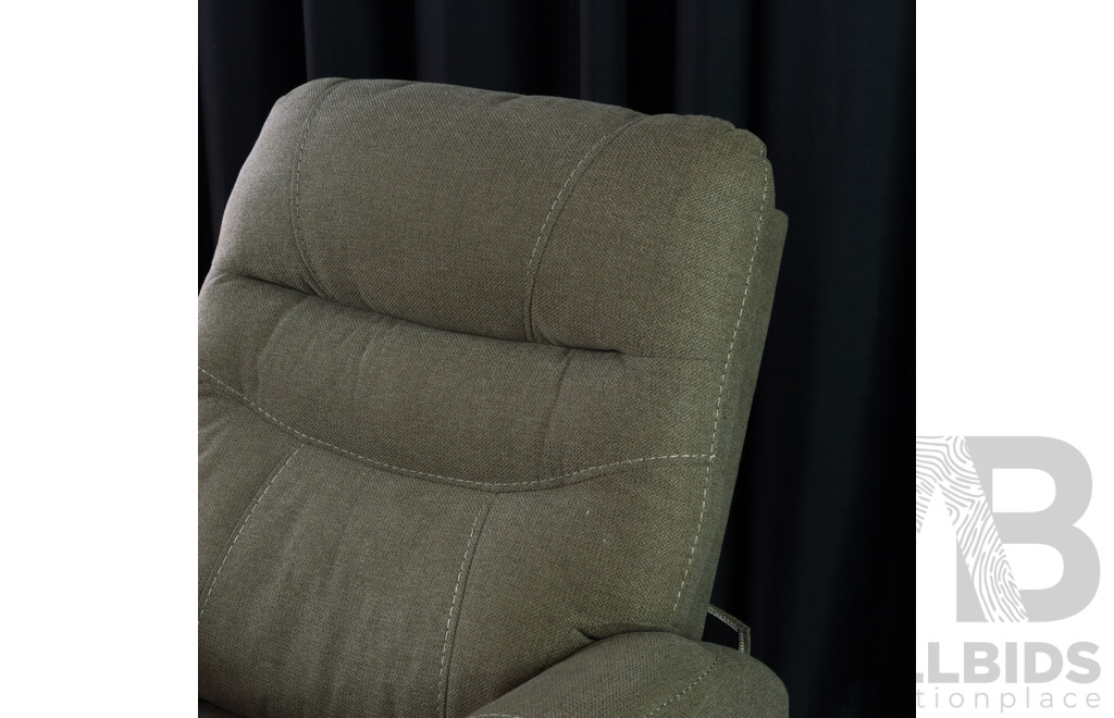 Retro Fabric Electric Recliner