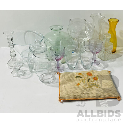 Collection Decorative PIeces Including Glass, Ceramic and More