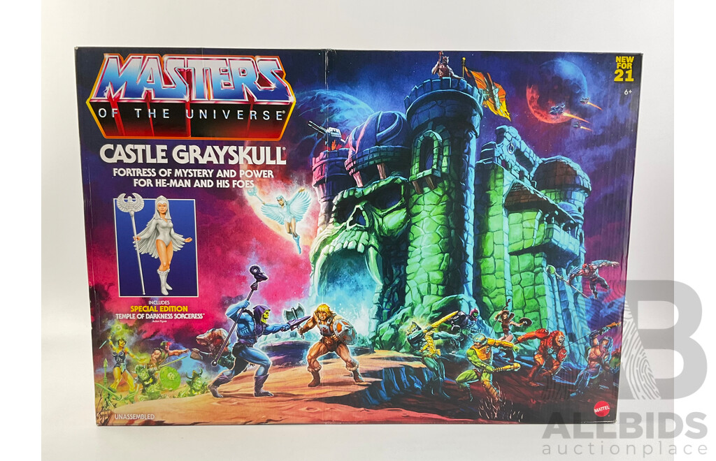 Mattel 2020 Masters of the Universe Castle Grayskull 'Fortress of Mystery and Power for He-Man and His Foes' in Sealed Packaging