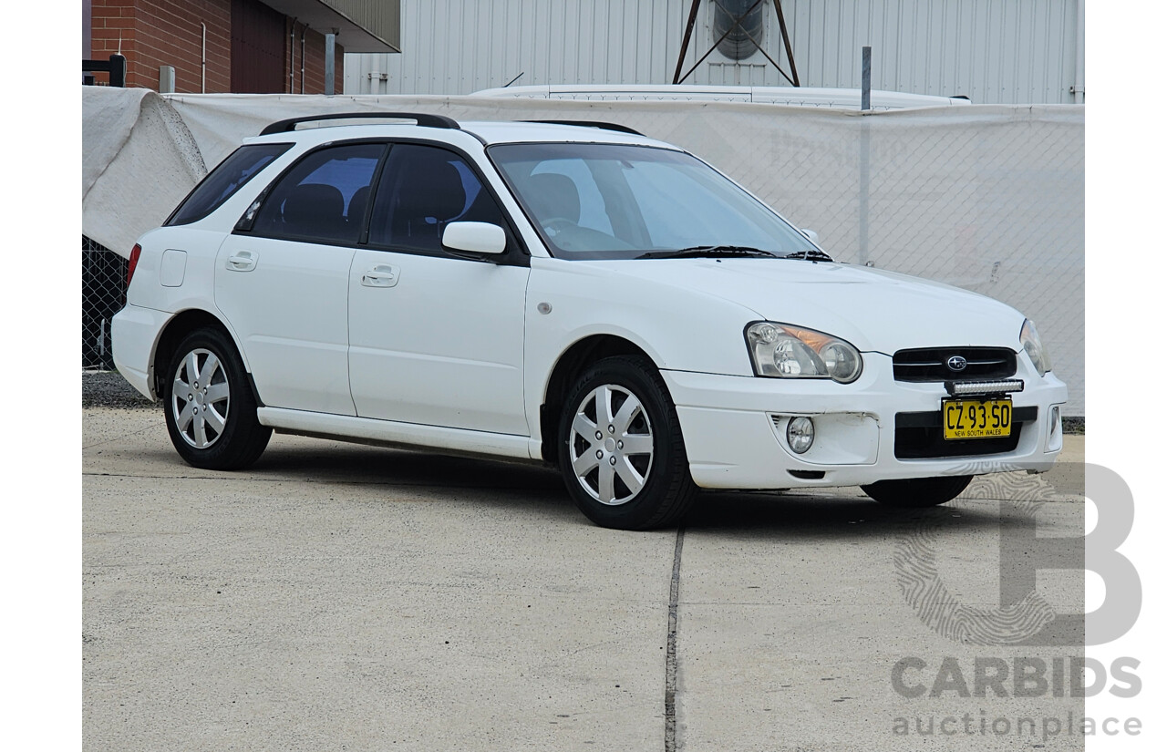 5/2003 Subaru Impreza GX (awd) MY03 5d Hatchback White 2.0L