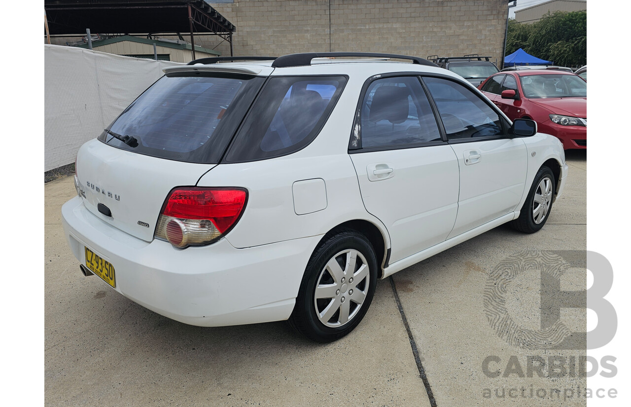 5/2003 Subaru Impreza GX (awd) MY03 5d Hatchback White 2.0L