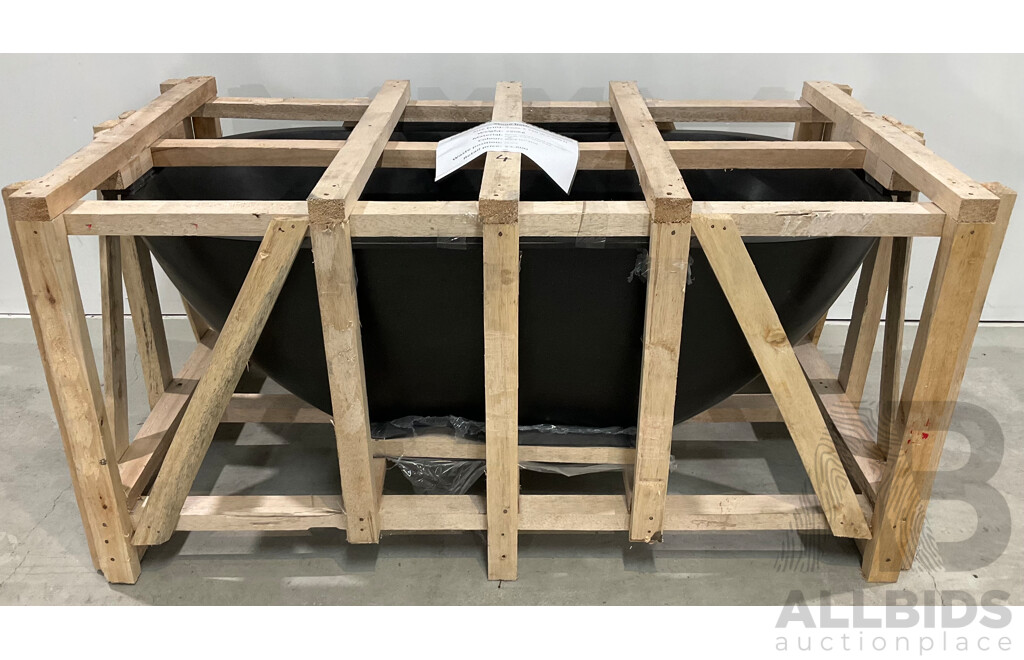 Black Terrazzo Stone Bath (1700Lx750Wx500H) - ORP $3,800.00