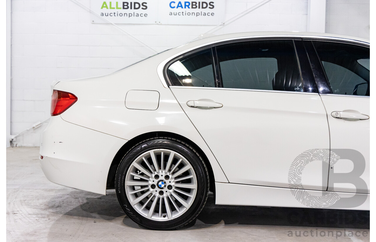 2/2014 BMW 320i Luxury F30 MY14 4d Sedan Alpine White Turbo 2.0L