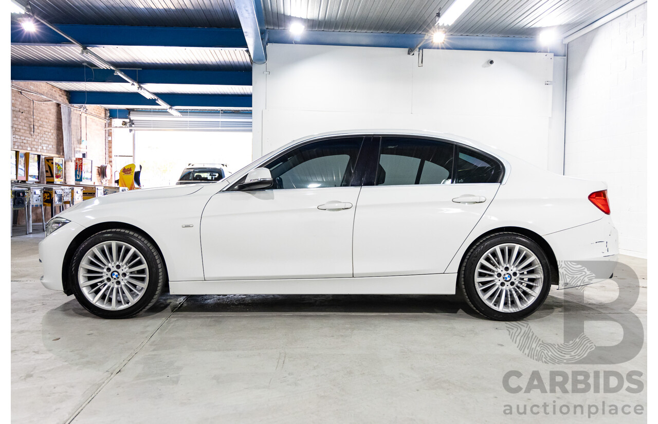 2/2014 BMW 320i Luxury F30 MY14 4d Sedan Alpine White Turbo 2.0L