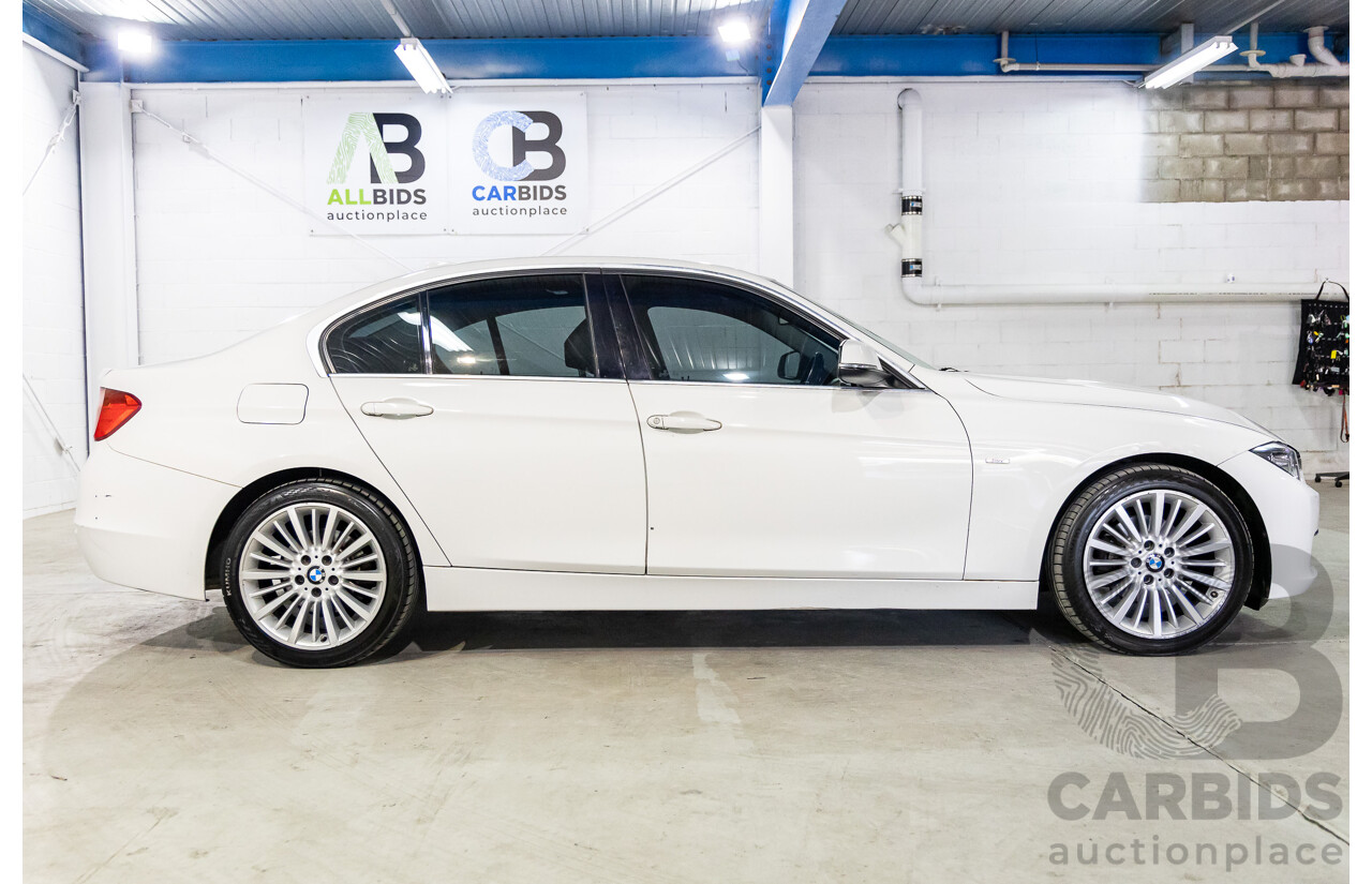 2/2014 BMW 320i Luxury F30 MY14 4d Sedan Alpine White Turbo 2.0L