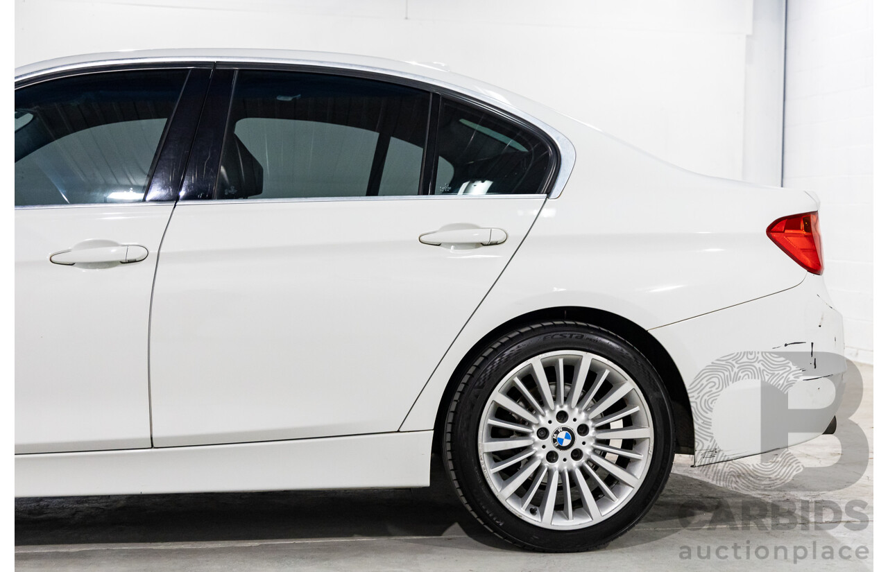 2/2014 BMW 320i Luxury F30 MY14 4d Sedan Alpine White Turbo 2.0L