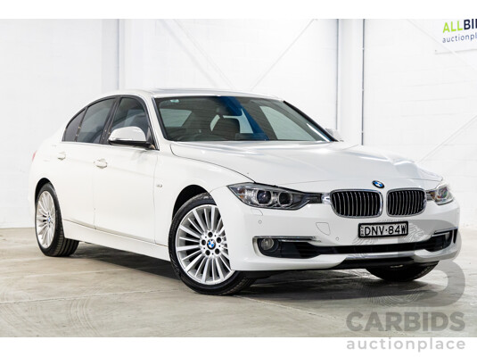 2/2014 BMW 320i Luxury F30 MY14 4d Sedan Alpine White Turbo 2.0L