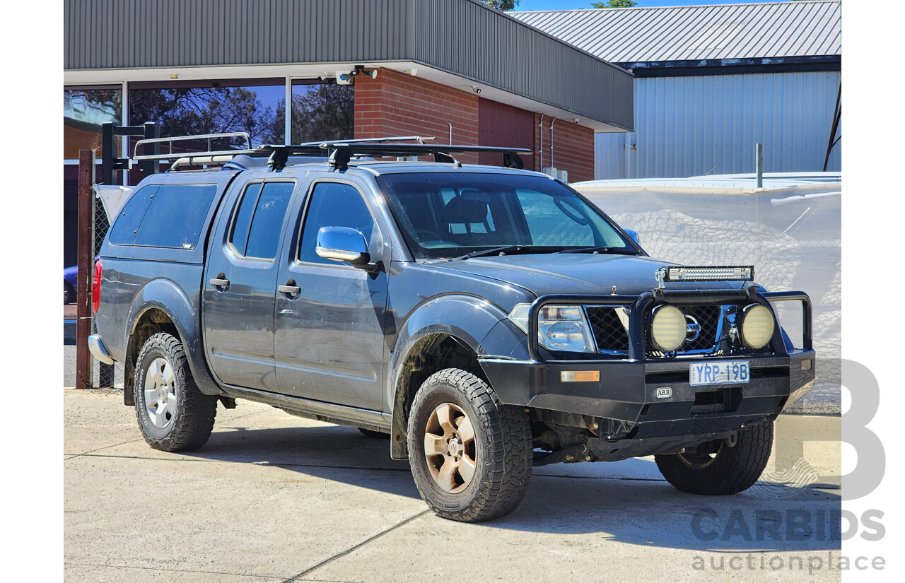 3/2009 Nissan Navara ST-X (4x4) D40 Dual Cab P/Up Grey 2.5L