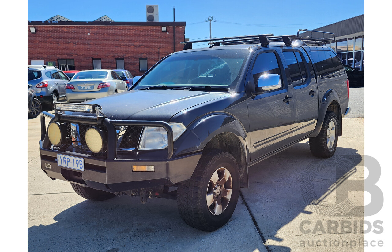 3/2009 Nissan Navara ST-X (4x4) D40 Dual Cab P/Up Grey 2.5L