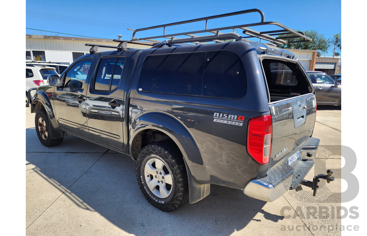 3/2009 Nissan Navara ST-X (4x4) D40 Dual Cab P/Up Grey 2.5L