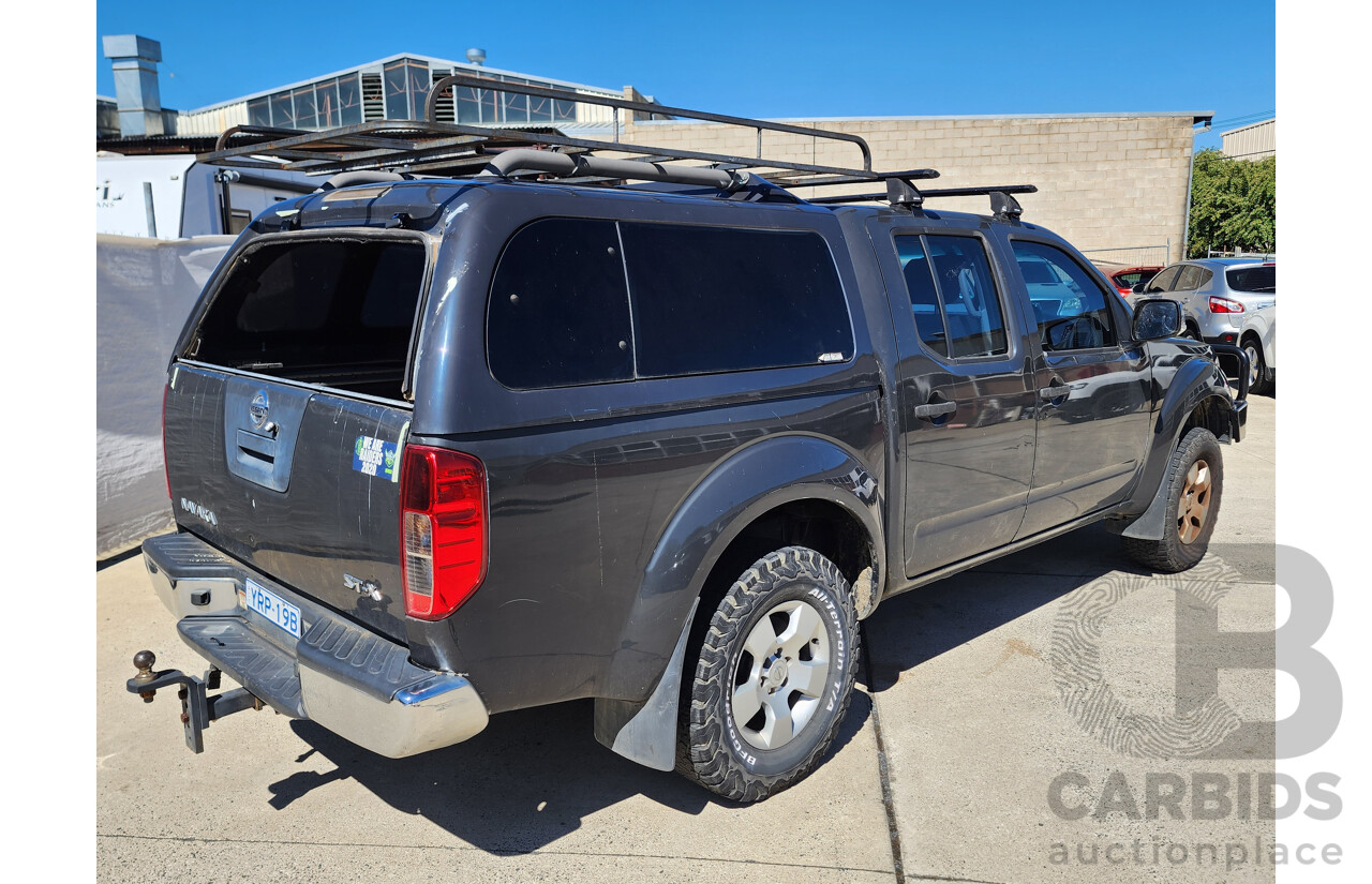 3/2009 Nissan Navara ST-X (4x4) D40 Dual Cab P/Up Grey 2.5L