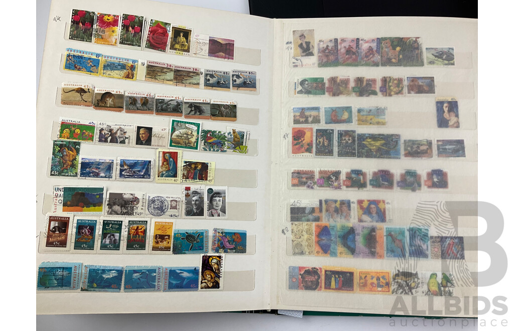 Album of Australian Mint and Cancelled Stamps, Examples From Predecimal to 2019, Album of First Day Covers, Examples From 1970 to 1983 Including Aerogrammes, Australia's First Fleet 1987 Stamp Book