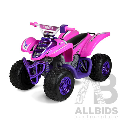 Yamaha 12 Volt Raptor ATV Ride on Girls Pink/Purple