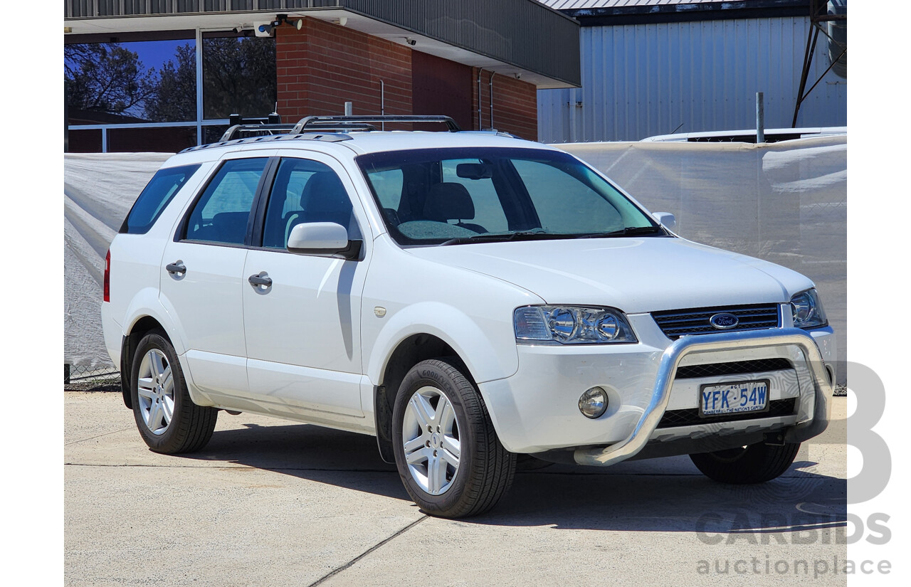 4/2008 Ford Territory GHIA (rwd) SY MY07 UPGRADE 4d Wagon White 4.0L