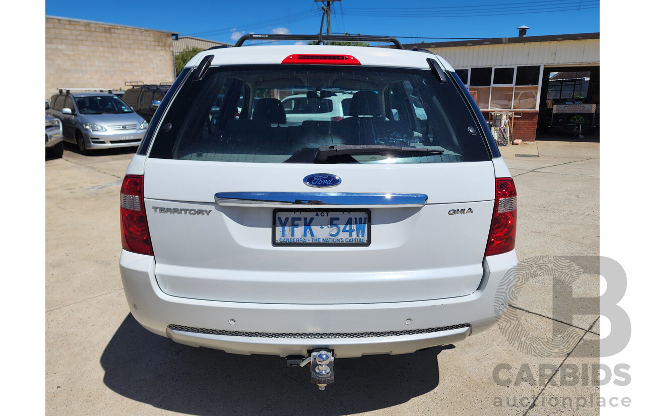 4/2008 Ford Territory GHIA (rwd) SY MY07 UPGRADE 4d Wagon White 4.0L