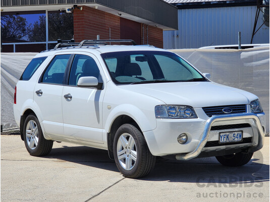 4/2008 Ford Territory GHIA (rwd) SY MY07 UPGRADE 4d Wagon White 4.0L