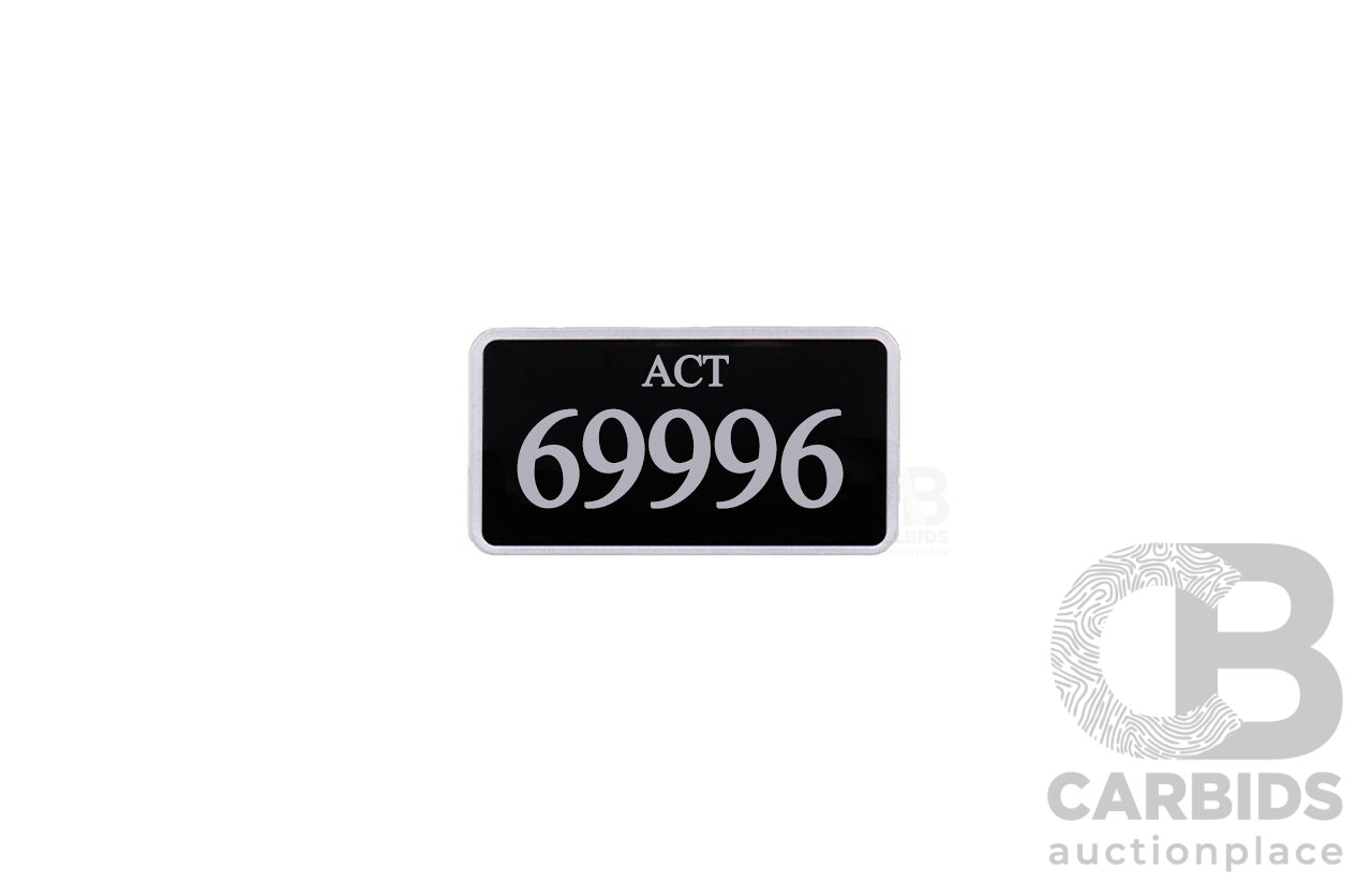 ACT Number Plate 69996