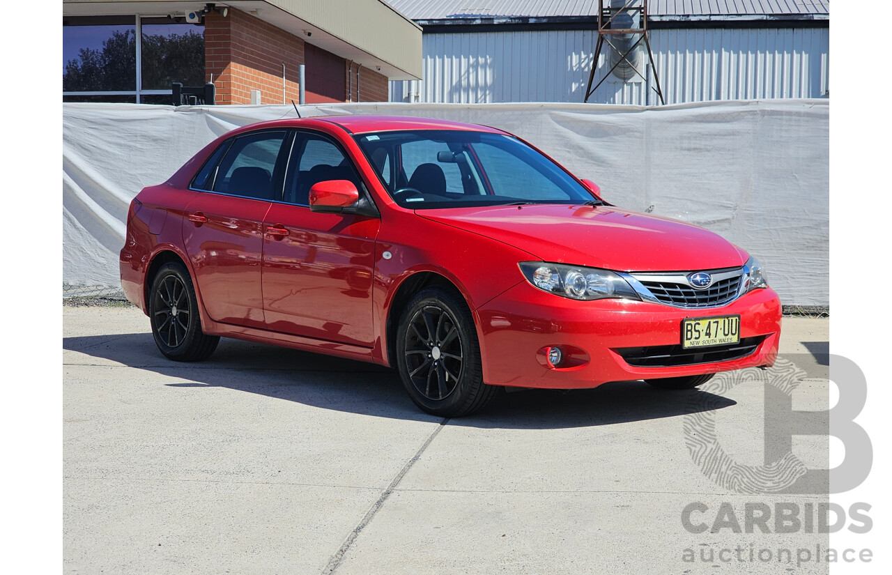 9/2008 Subaru Impreza R (awd) MY09 4d Sedan Red 2.0L