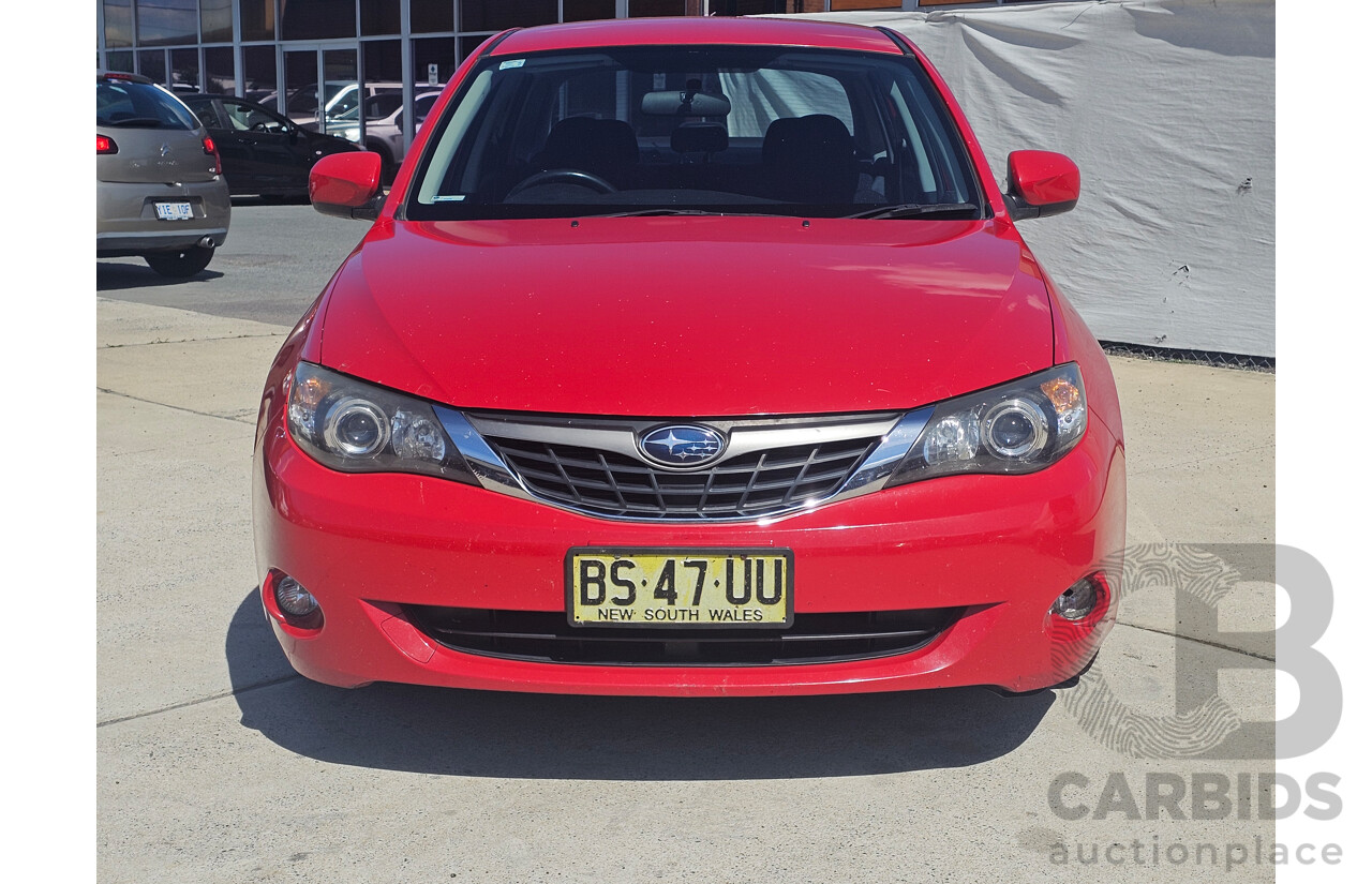 9/2008 Subaru Impreza R (awd) MY09 4d Sedan Red 2.0L