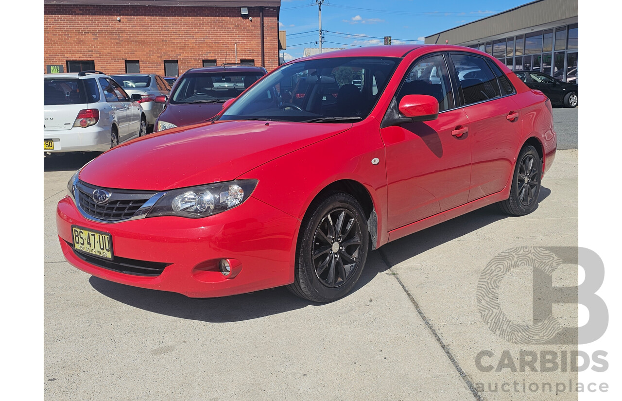 9/2008 Subaru Impreza R (awd) MY09 4d Sedan Red 2.0L