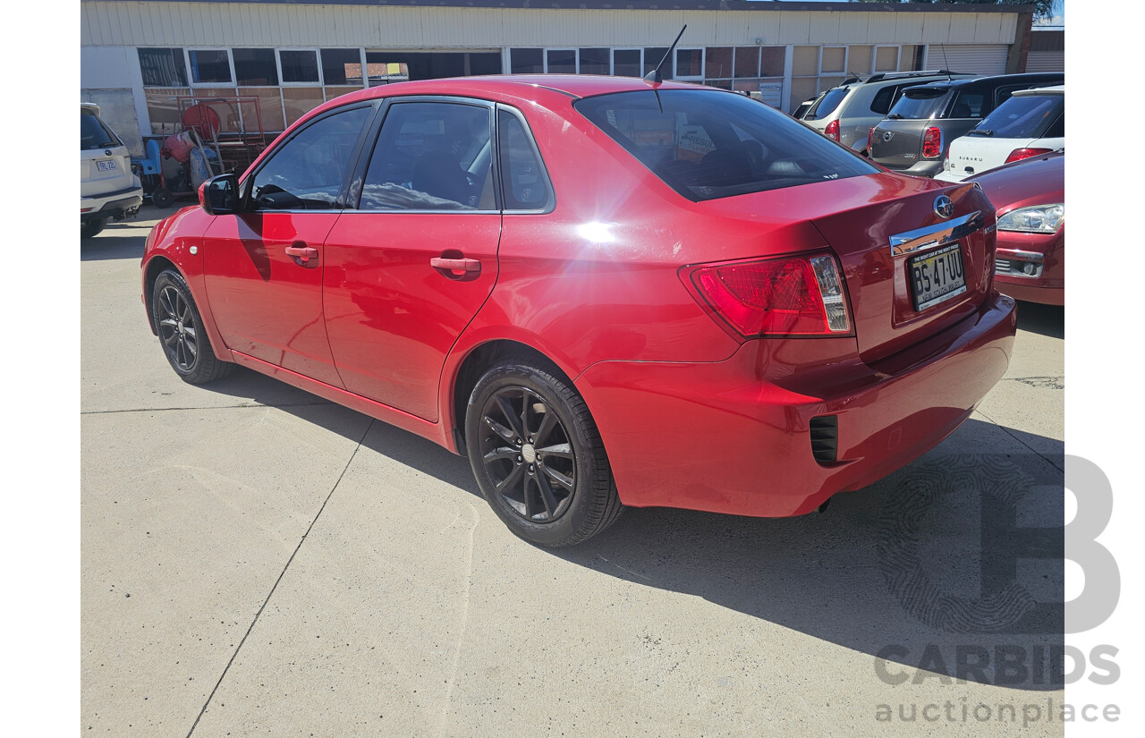 9/2008 Subaru Impreza R (awd) MY09 4d Sedan Red 2.0L