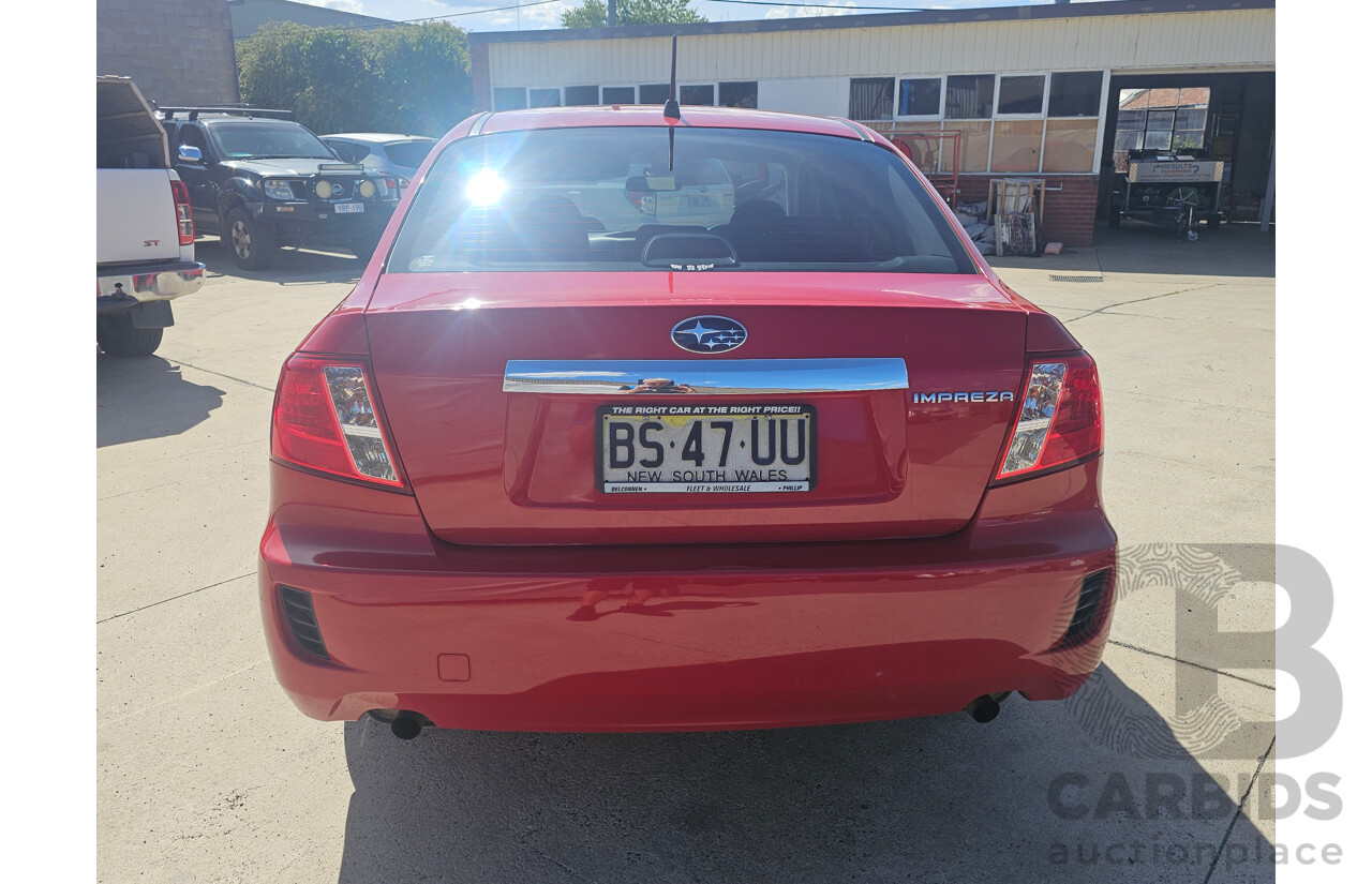 9/2008 Subaru Impreza R (awd) MY09 4d Sedan Red 2.0L