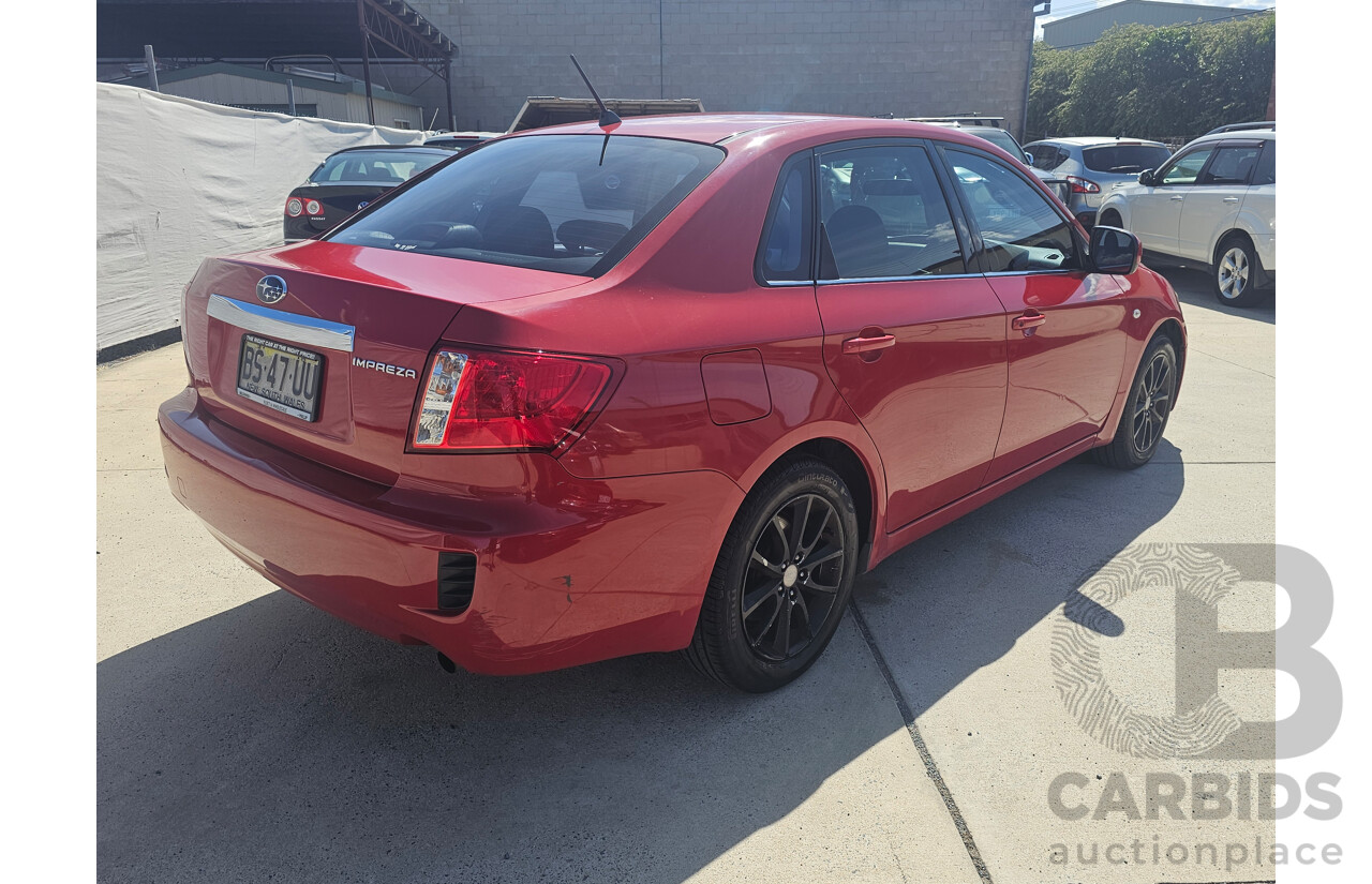 9/2008 Subaru Impreza R (awd) MY09 4d Sedan Red 2.0L