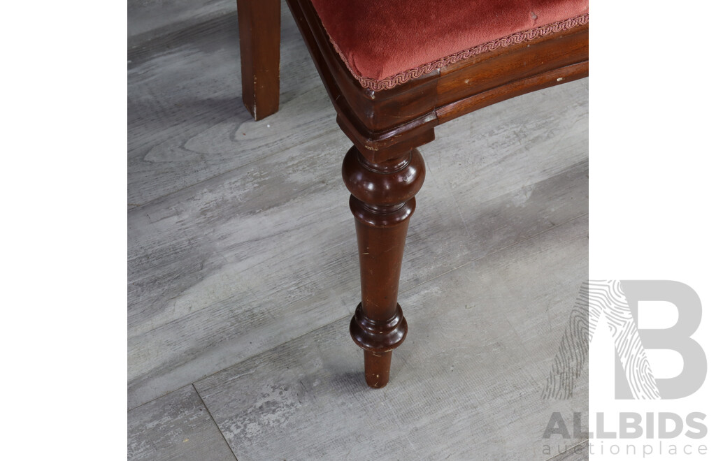 Set of Four Mahogany Balloon Back Dining Chairs