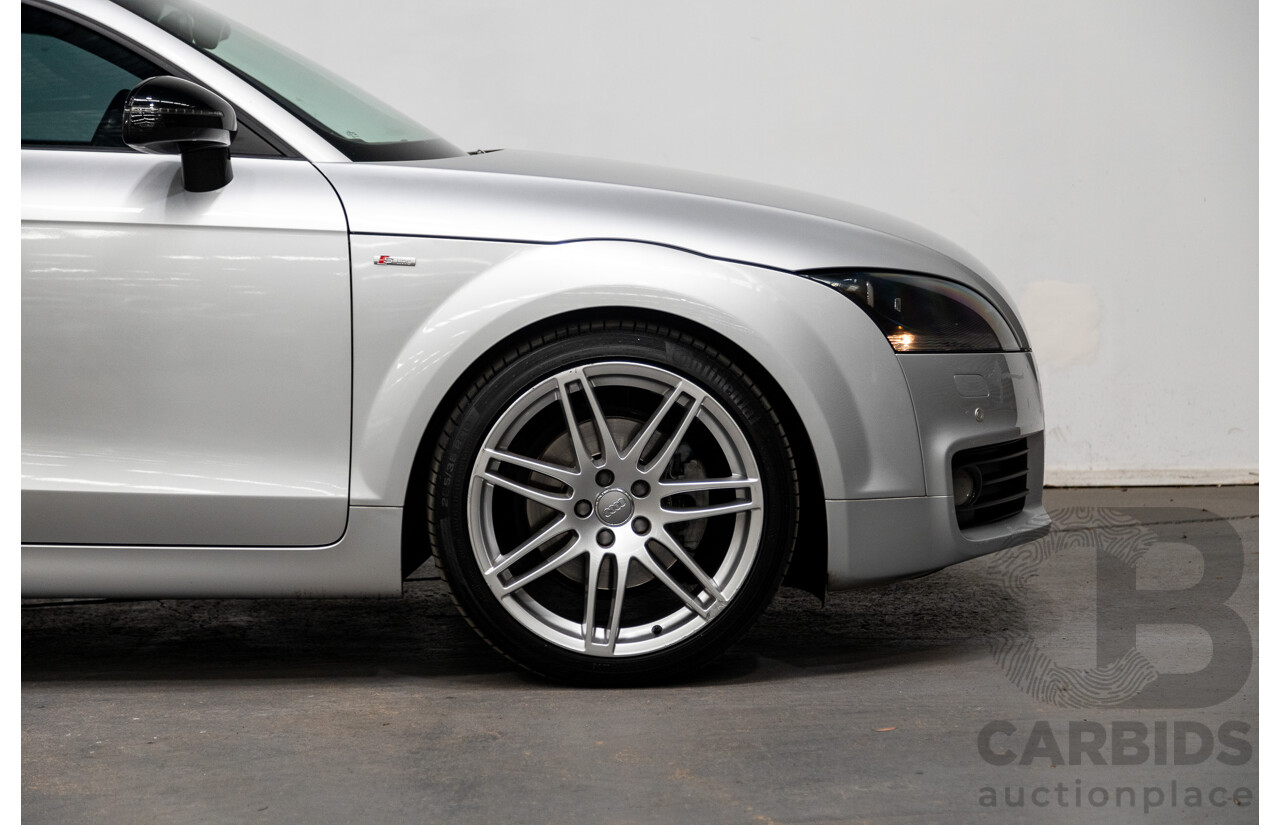 5/2010 Audi TT 2.0 TFSI Quattro (AWD) S-Line Pack 8J 2d Coupe Ice Silver Metallic Turbo 2.0L