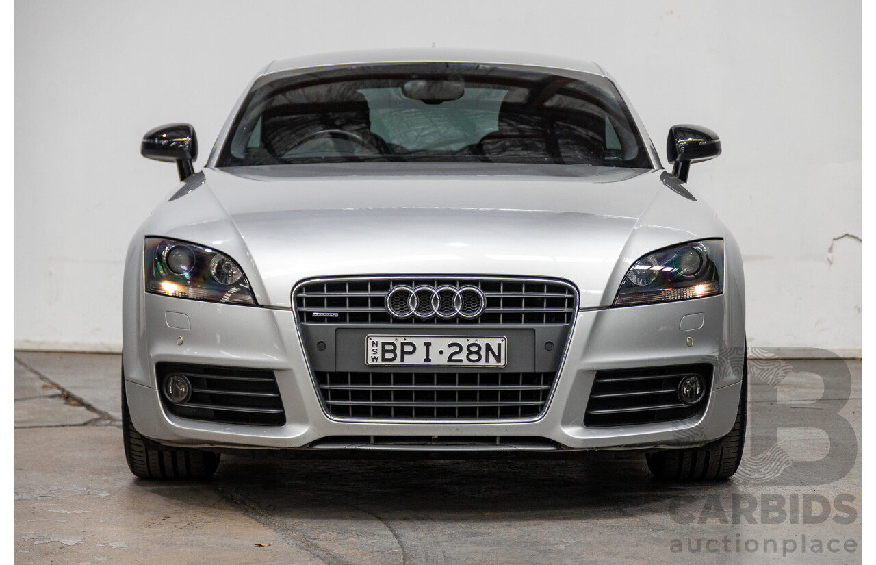 5/2010 Audi TT 2.0 TFSI Quattro (AWD) S-Line Pack 8J 2d Coupe Ice Silver Metallic Turbo 2.0L