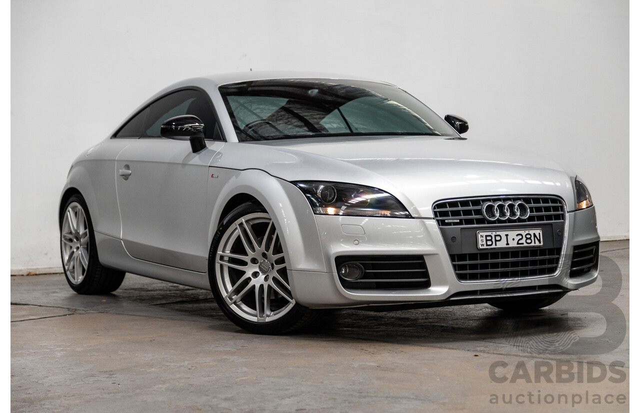 5/2010 Audi TT 2.0 TFSI Quattro (AWD) S-Line Pack 8J 2d Coupe Ice Silver Metallic Turbo 2.0L