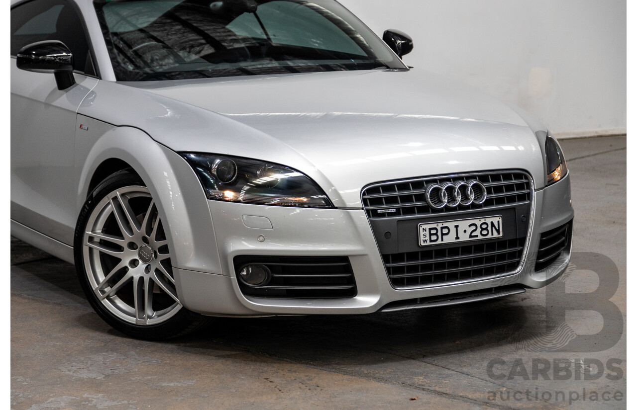 5/2010 Audi TT 2.0 TFSI Quattro (AWD) S-Line Pack 8J 2d Coupe Ice Silver Metallic Turbo 2.0L