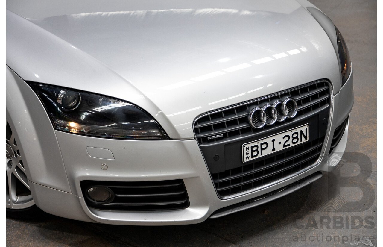 5/2010 Audi TT 2.0 TFSI Quattro (AWD) S-Line Pack 8J 2d Coupe Ice Silver Metallic Turbo 2.0L