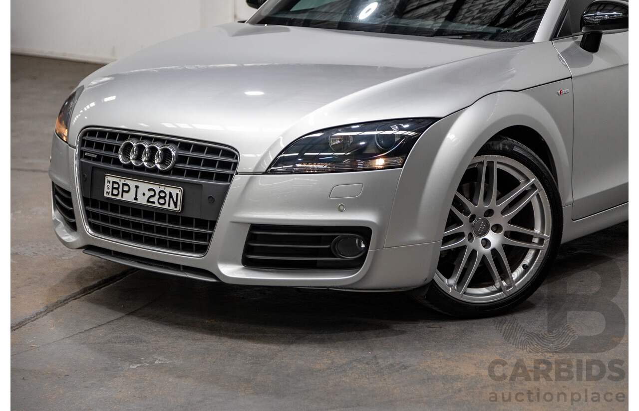 5/2010 Audi TT 2.0 TFSI Quattro (AWD) S-Line Pack 8J 2d Coupe Ice Silver Metallic Turbo 2.0L