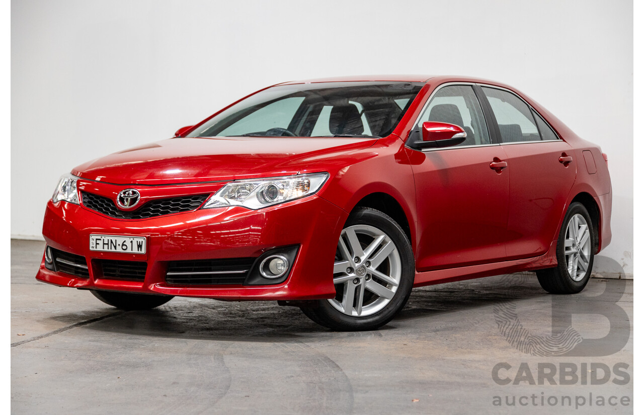 4/2013 Toyota Camry Atara S ASV50R 4d Sedan Wildfire Metallic Red 2.5L