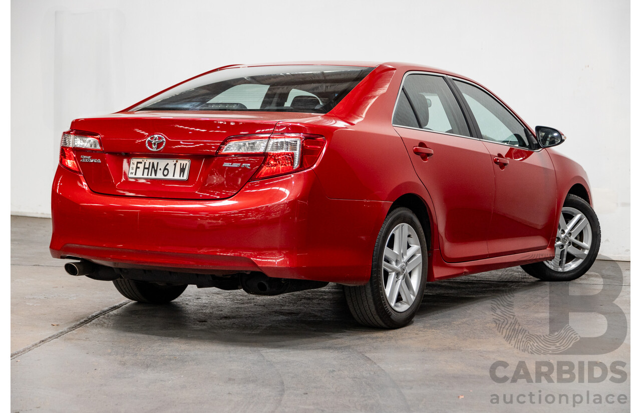 4/2013 Toyota Camry Atara S ASV50R 4d Sedan Wildfire Metallic Red 2.5L