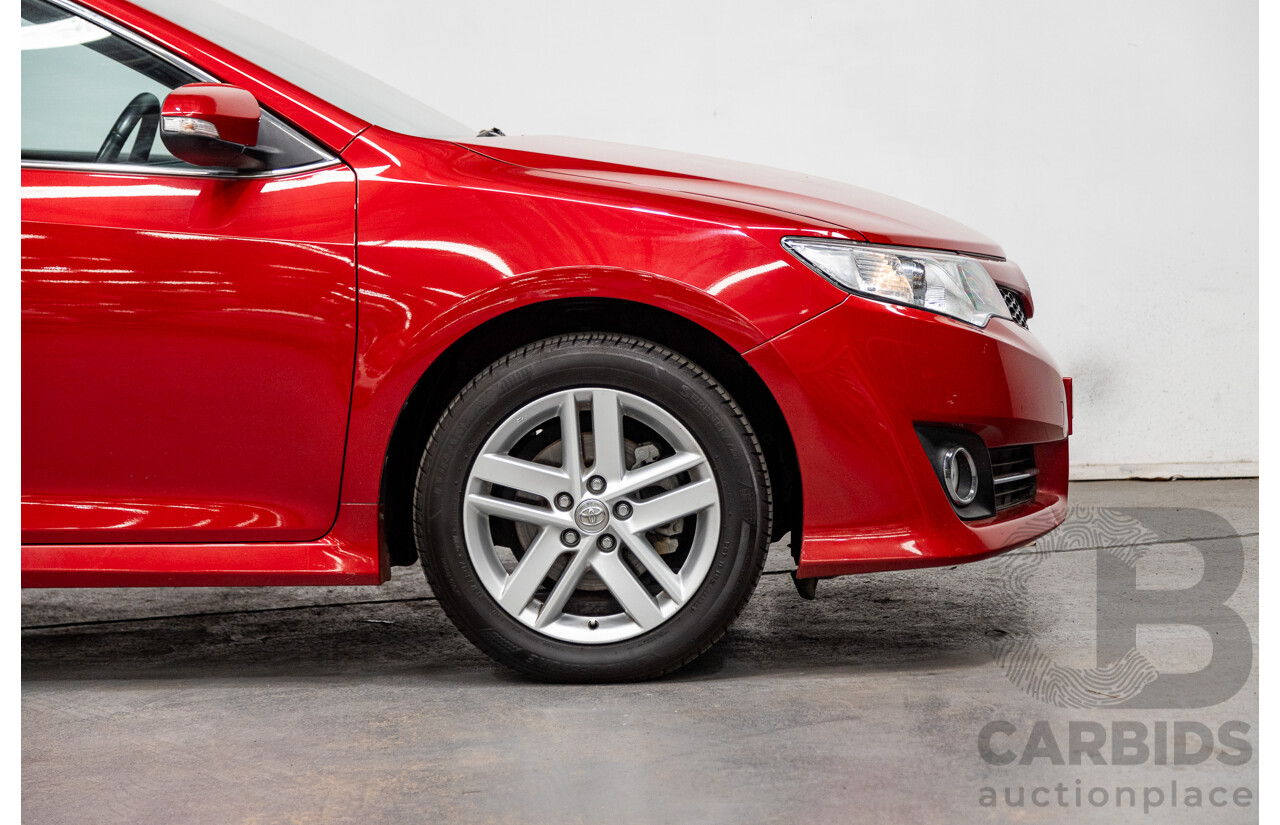 4/2013 Toyota Camry Atara S ASV50R 4d Sedan Wildfire Metallic Red 2.5L