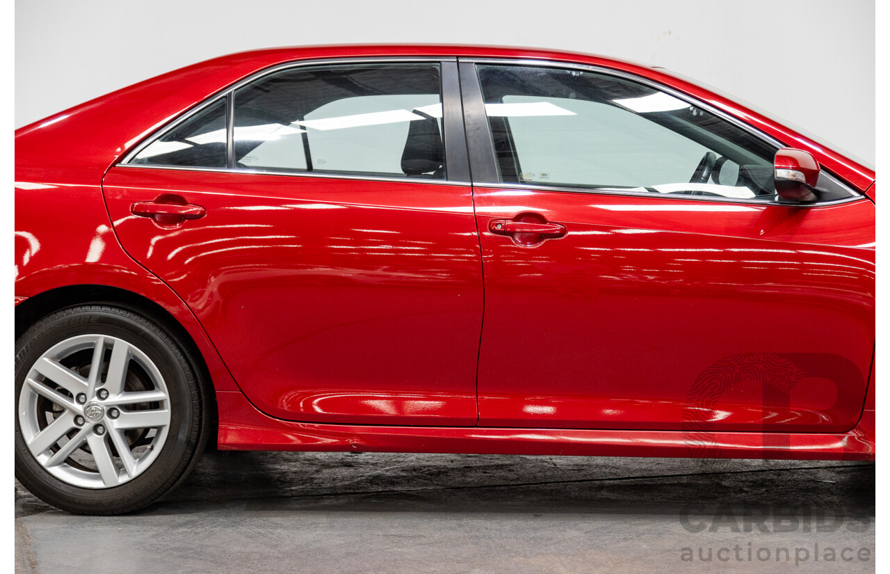 4/2013 Toyota Camry Atara S ASV50R 4d Sedan Wildfire Metallic Red 2.5L